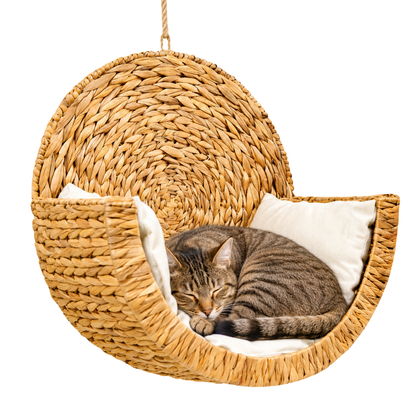 CozyWhisker™ - Handwoven Cat Bed