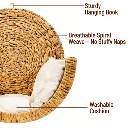 CozyWhisker™ - Handwoven Cat Bed