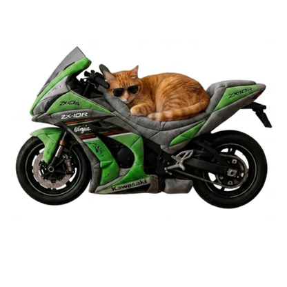 CozyWhisker™ – Cozy Motorcycle Cat Bed